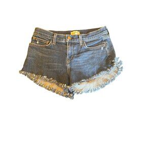 LAgence Womens Denim Cutoff Shorts Size 24 With Frayed Hem & Pockets
